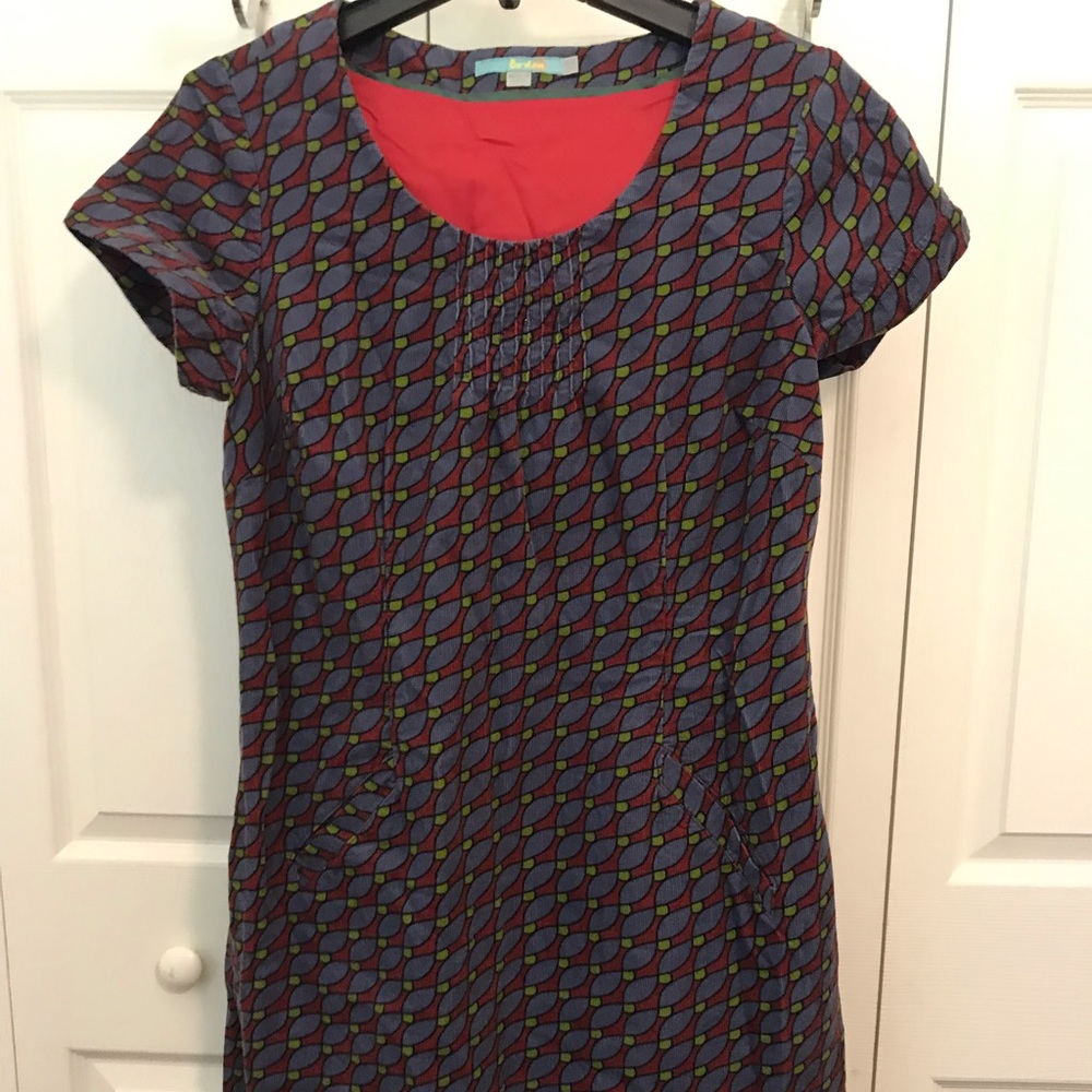 Boden print corduroy shift us10